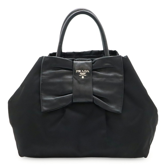 Prada Handbags - PRADA tote bag handbag ribbon black